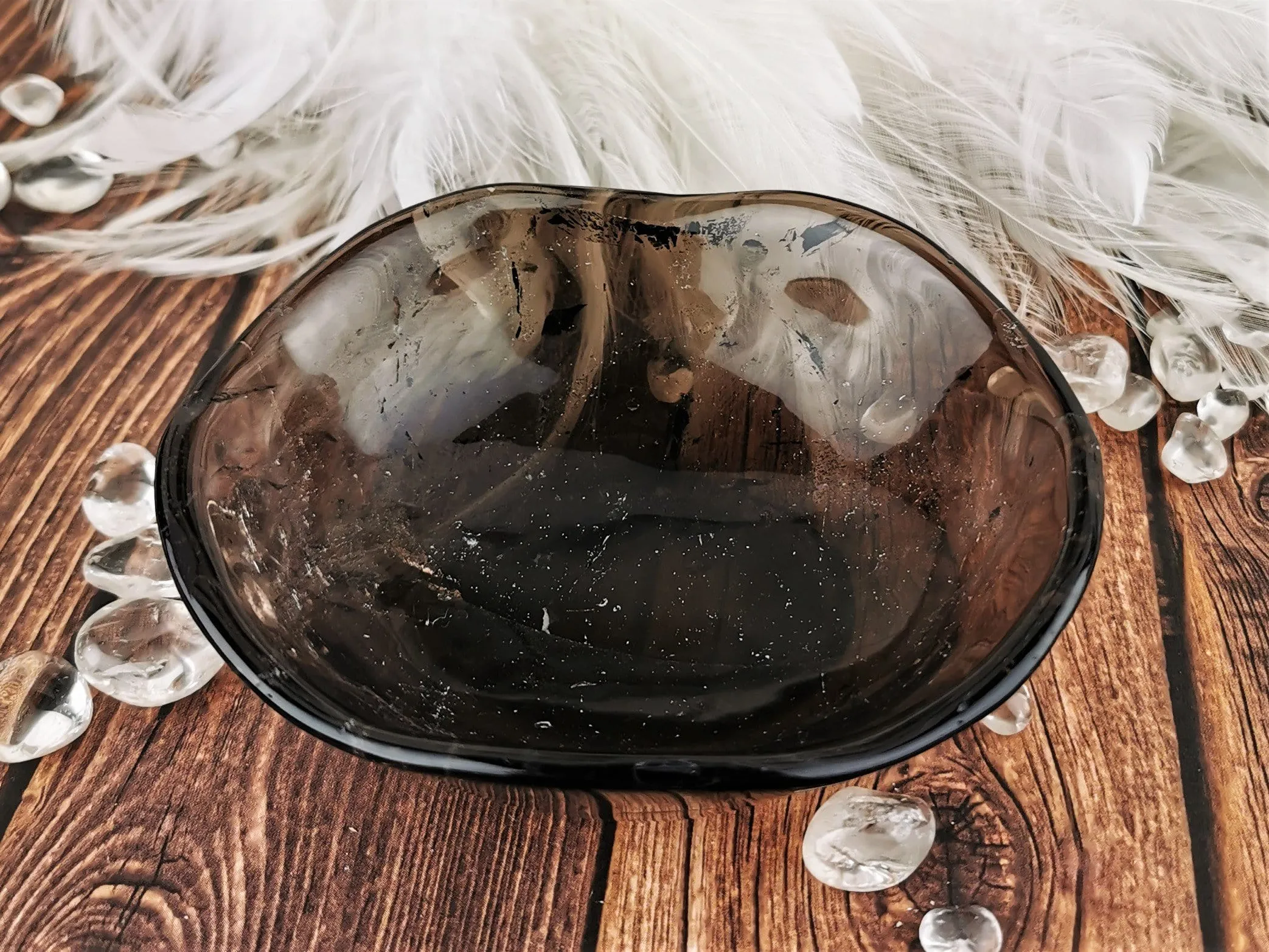 Smoky Quartz Crystal Bowls