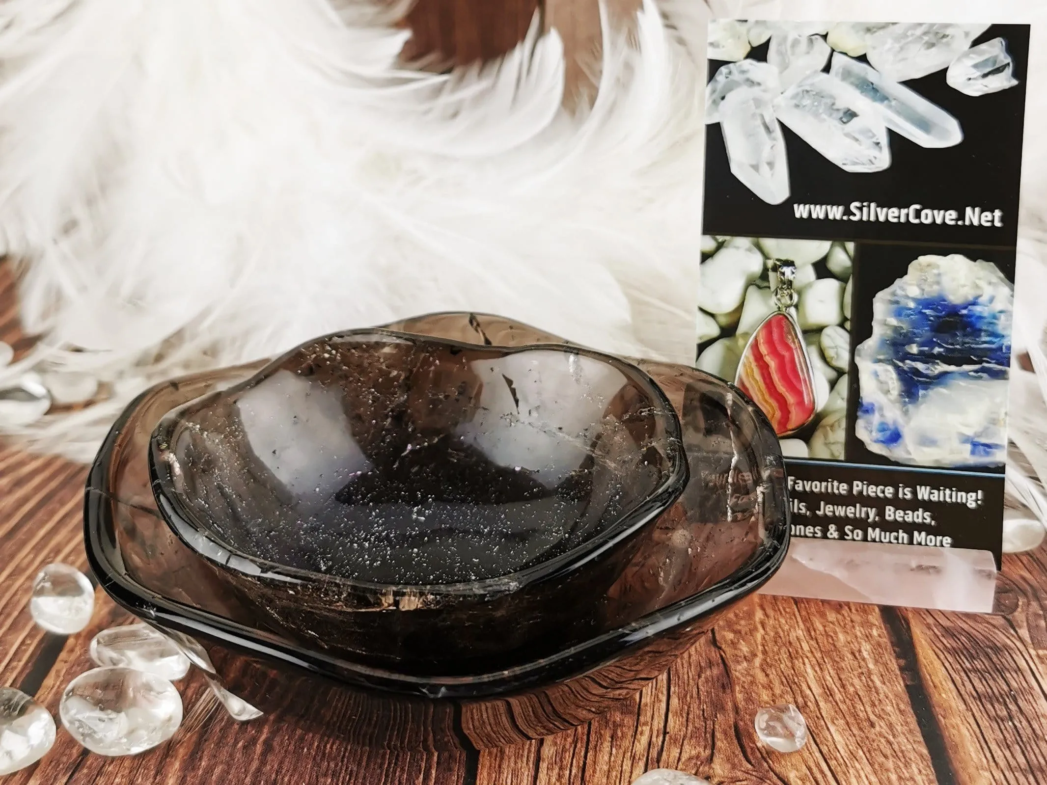 Smoky Quartz Crystal Bowls