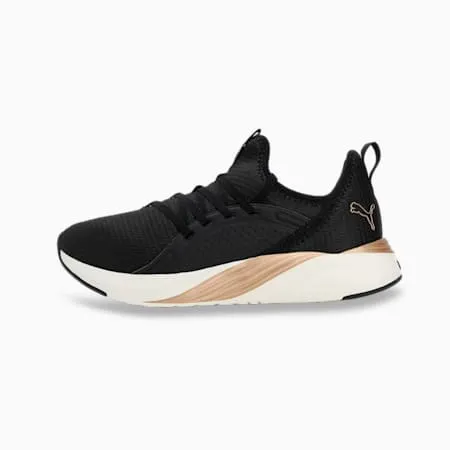 Soft Ride Sophia 2 Women's Running Shoes | PUMA Black-PUMA Gold-Warm White | PUMA Shop All Puma | PUMA 