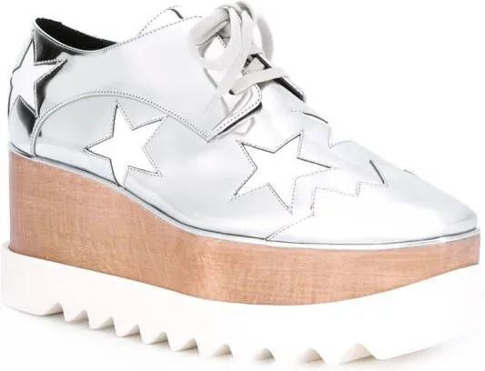 Stella McCartney Elyse platform shoes Metallic