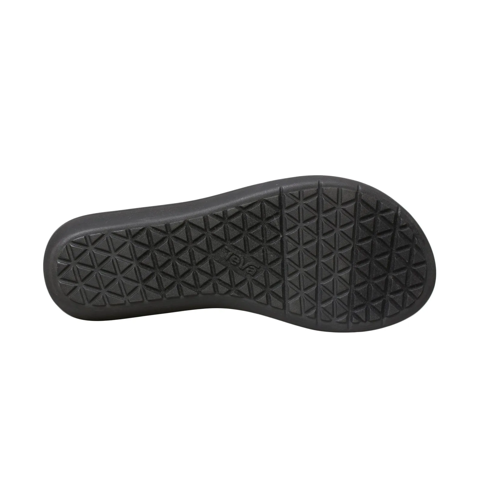 Teva Voya Loma Wedge Tonya Black / White Flip Flops - Women's