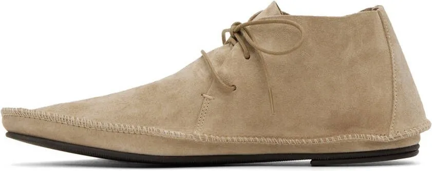 The Row Beige Tyler Oxfords