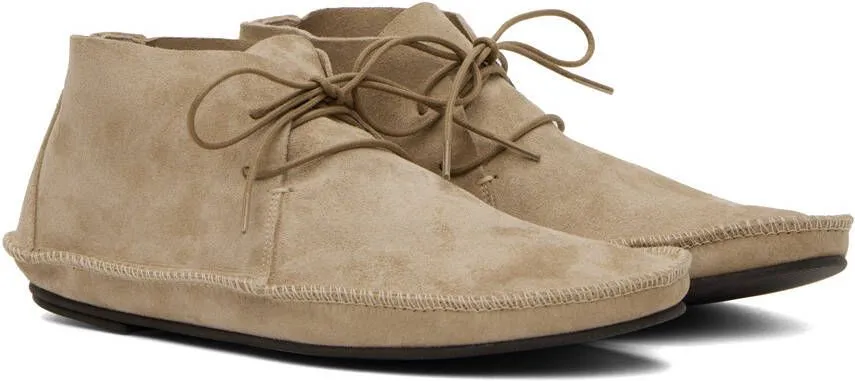 The Row Beige Tyler Oxfords