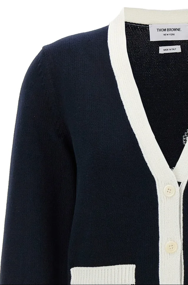 THOM BROWNE  |Logo Cardigans