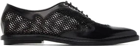 Toga Pulla Black Lace-Up Oxfords