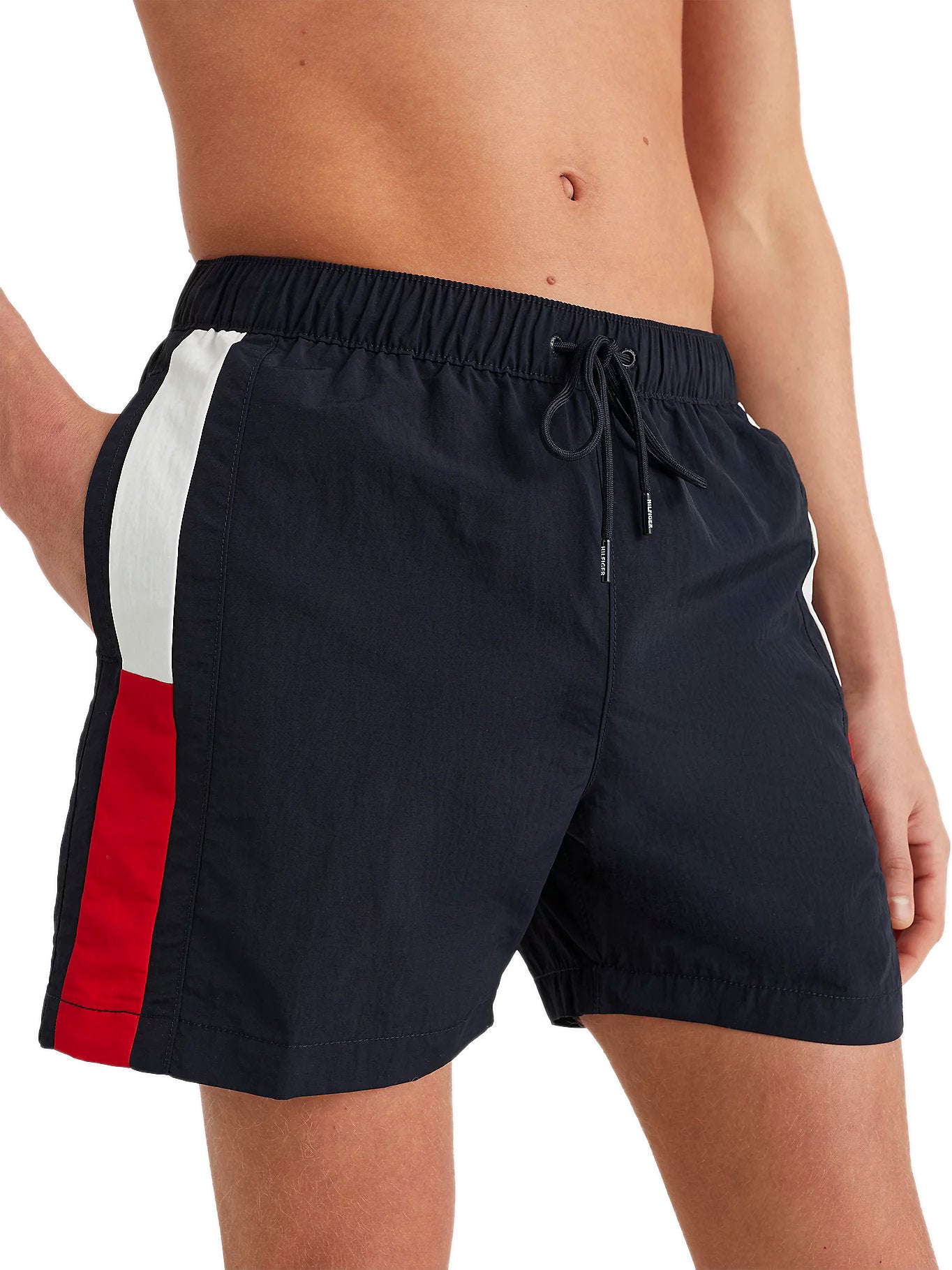 Tommy Hilfiger Mens Flag Mid Length Swim Shorts