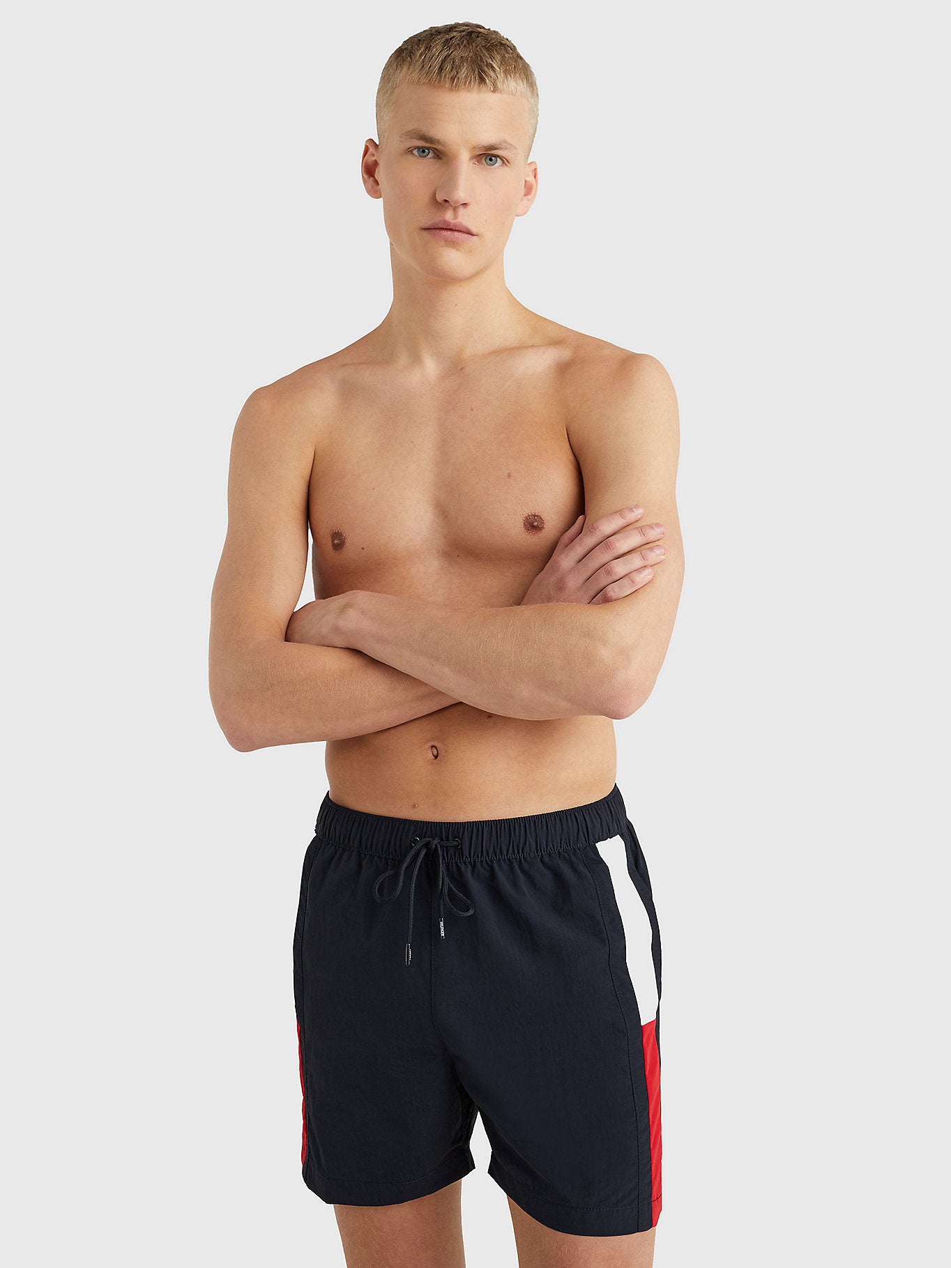 Tommy Hilfiger Mens Flag Mid Length Swim Shorts