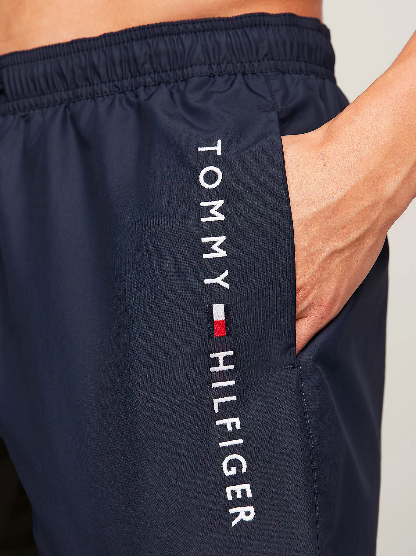 Tommy Hilfiger Mens Original Logo Mid Legth Swim Shorts