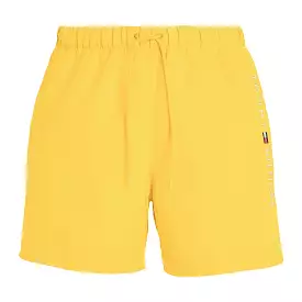 Tommy Hilfiger Mid Length Embroidered Swim Shorts - Vivid Yellow