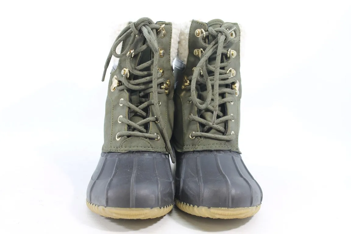 Tommy Hilfiger Rian Women's Green Boots 9M(ZAP19523)