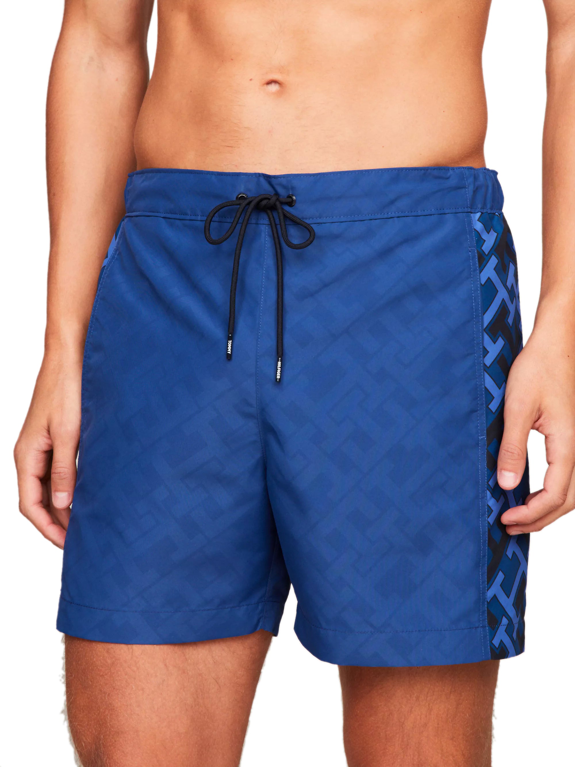 Tommy Hilfiger TH Monogram Print Mid Length Swim Short