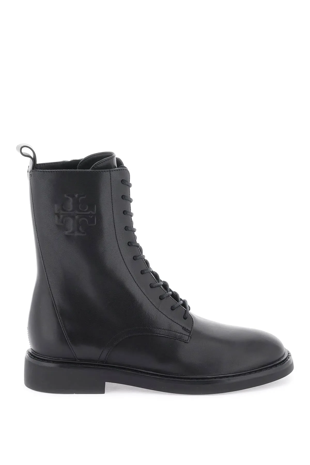 TORY BURCH double t combat boots