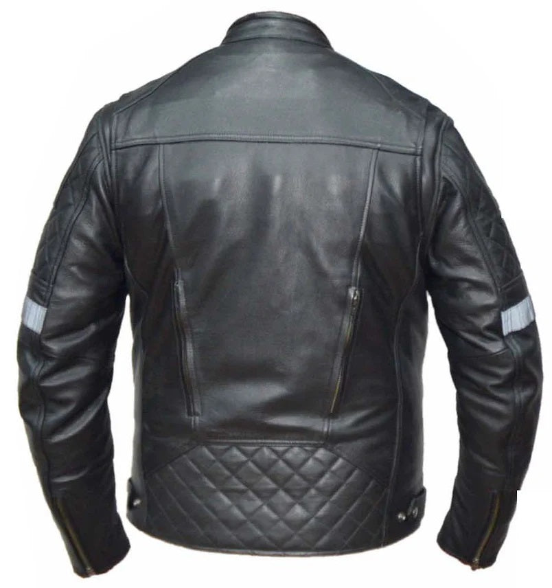 'Unik' Men's Ultra Leather Jacket - Black