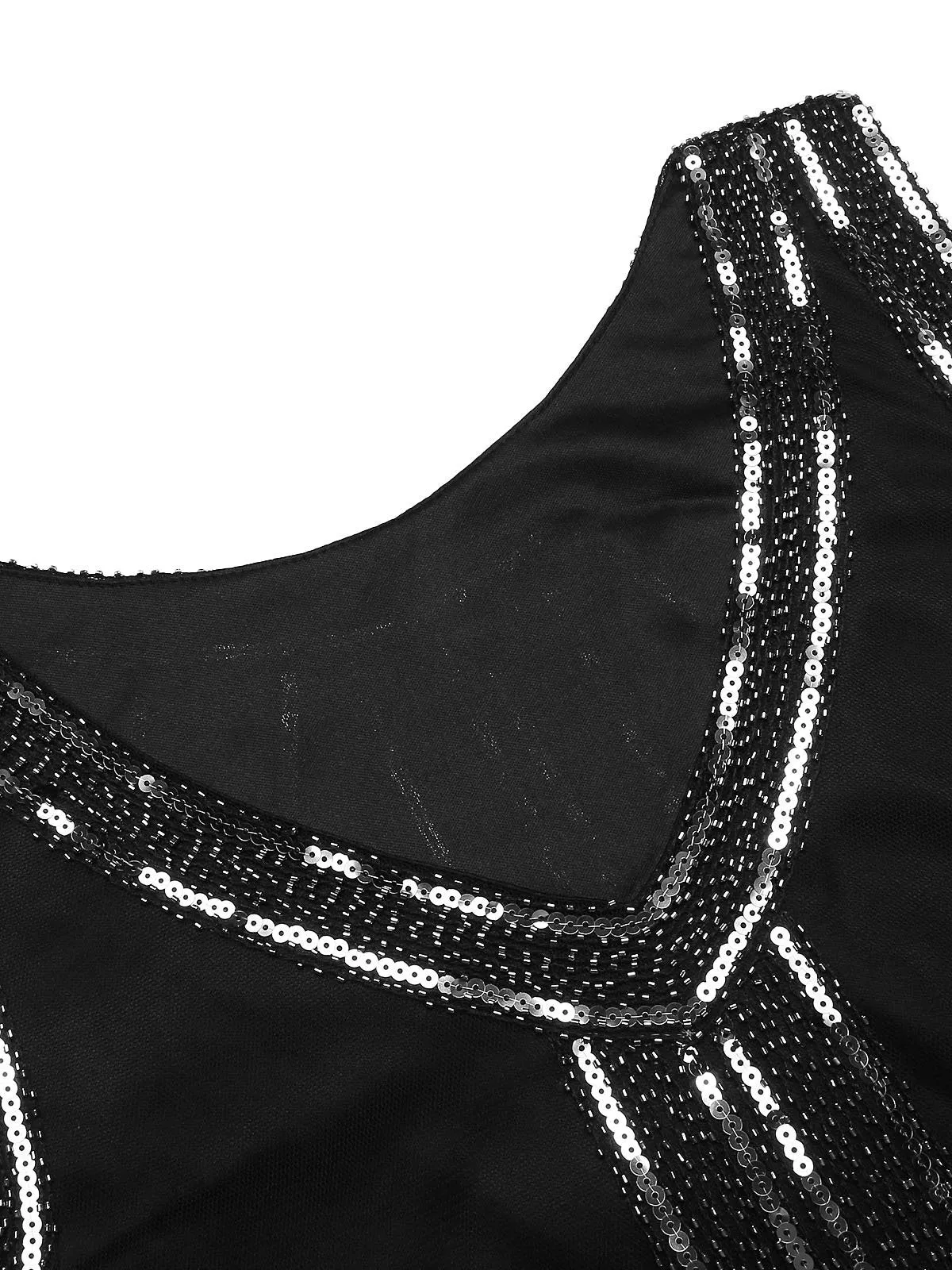 [US Warehouse] 1920s Beaded Fringed Flapper Dress