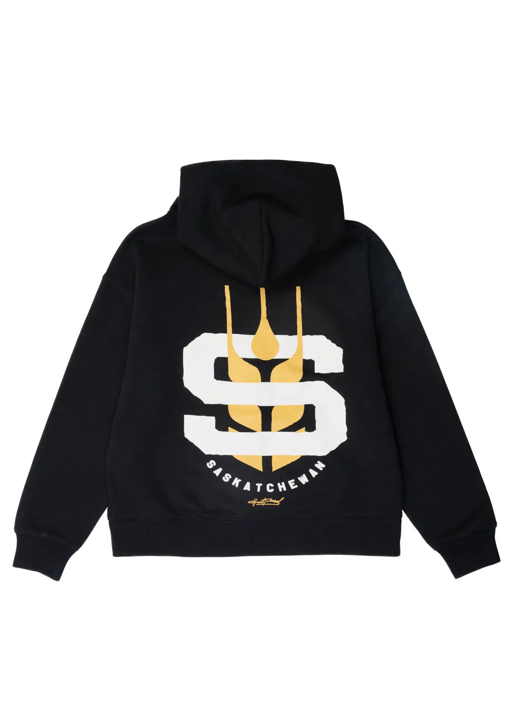 Wheat Icon Zip Sweater | Black | Ladies