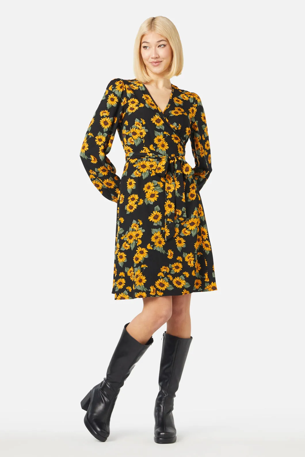 Winter Daisy Mini Dress