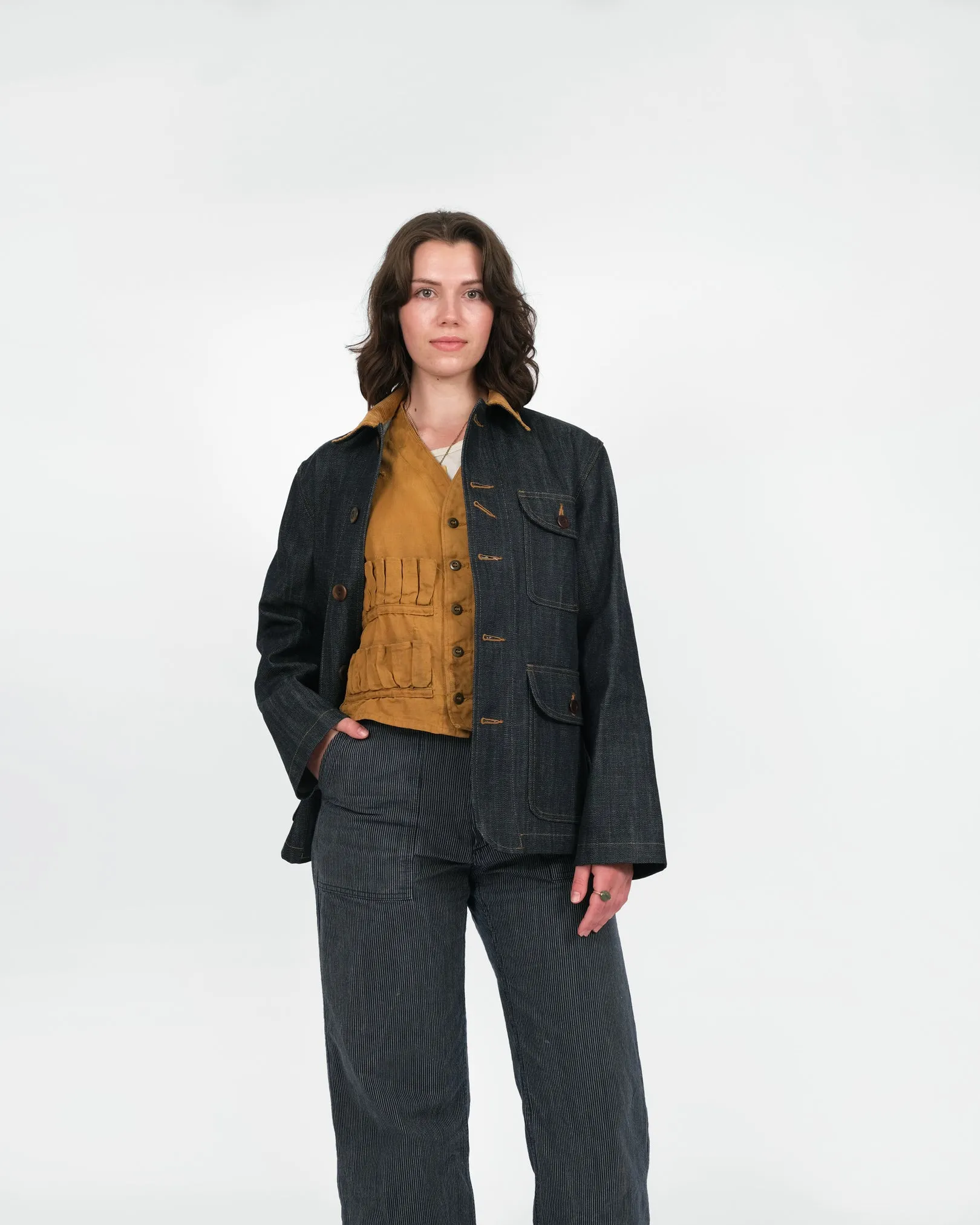 Women's Chore Coat 2.0 - Indigo / Fawn