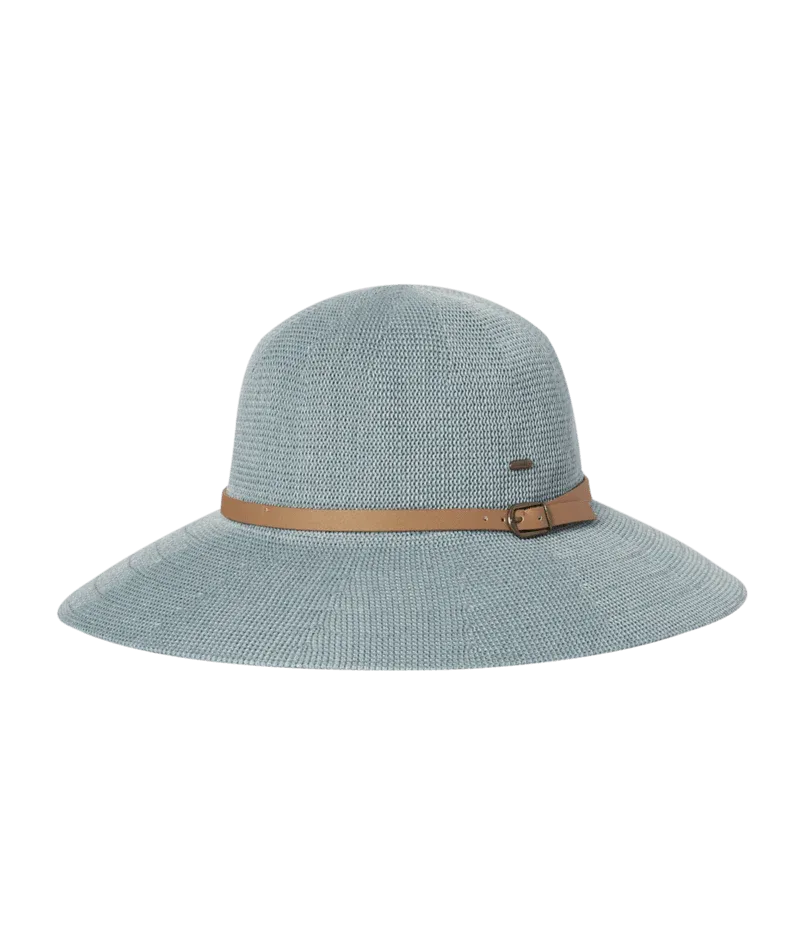 Women's Wide Brim Hat - Leslie - Mid Blue