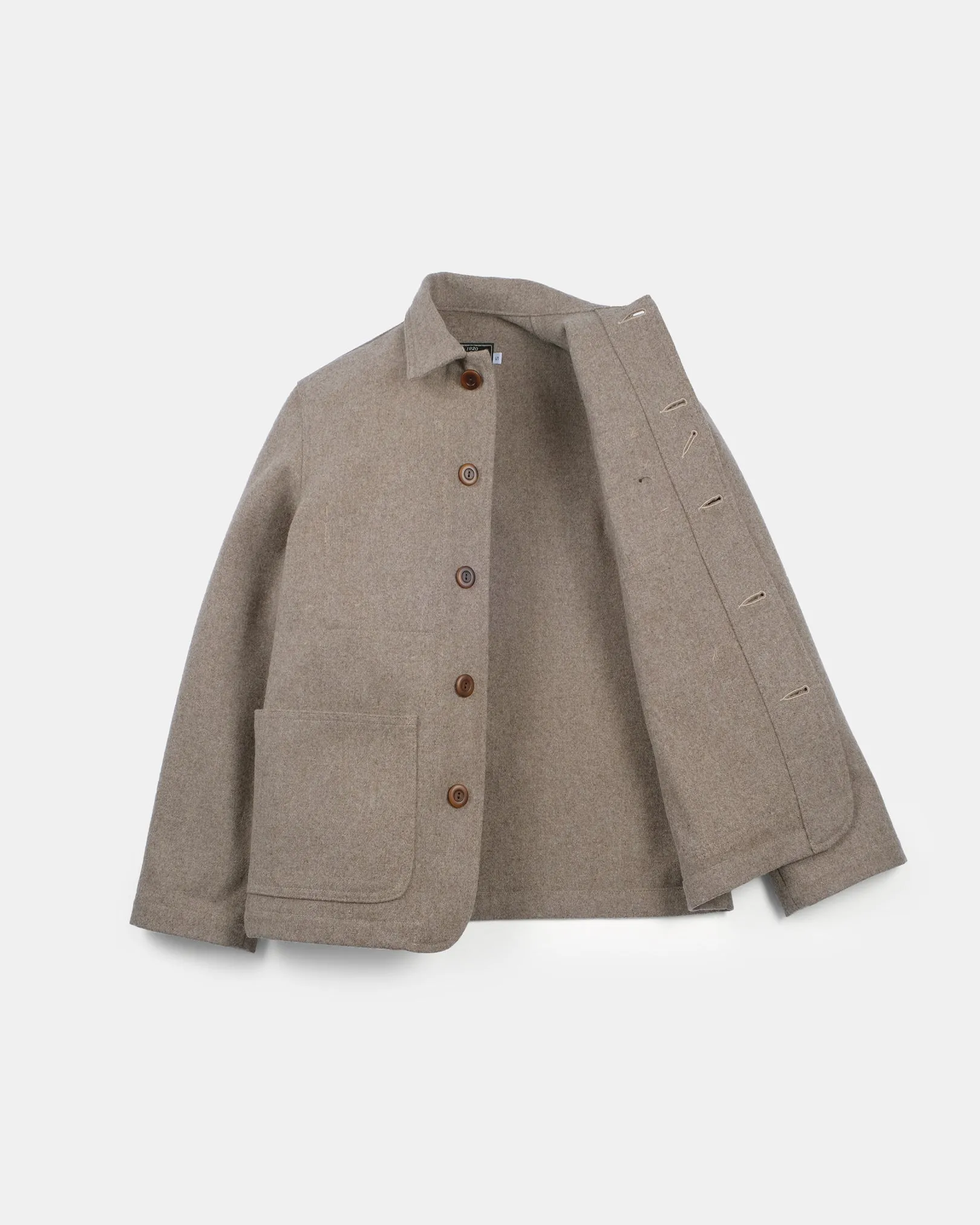 Women's Wool Chore Coat - Oatmeal