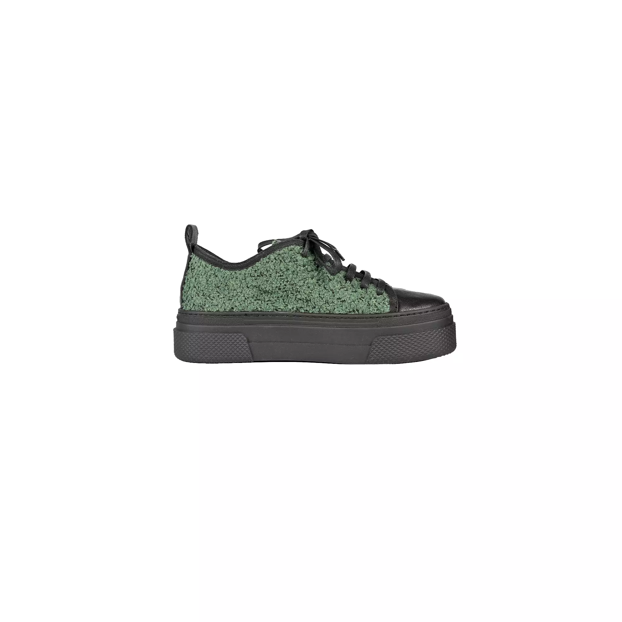 Wool Sneaker Bouclè Dark Green