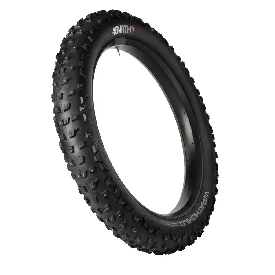 Wrathchild Fat Bike, Winter-Studded Tire - 26 x 4.6, Tubeless, Black, 120tpi, 224 XL Concave Carbide Aluminum Studs