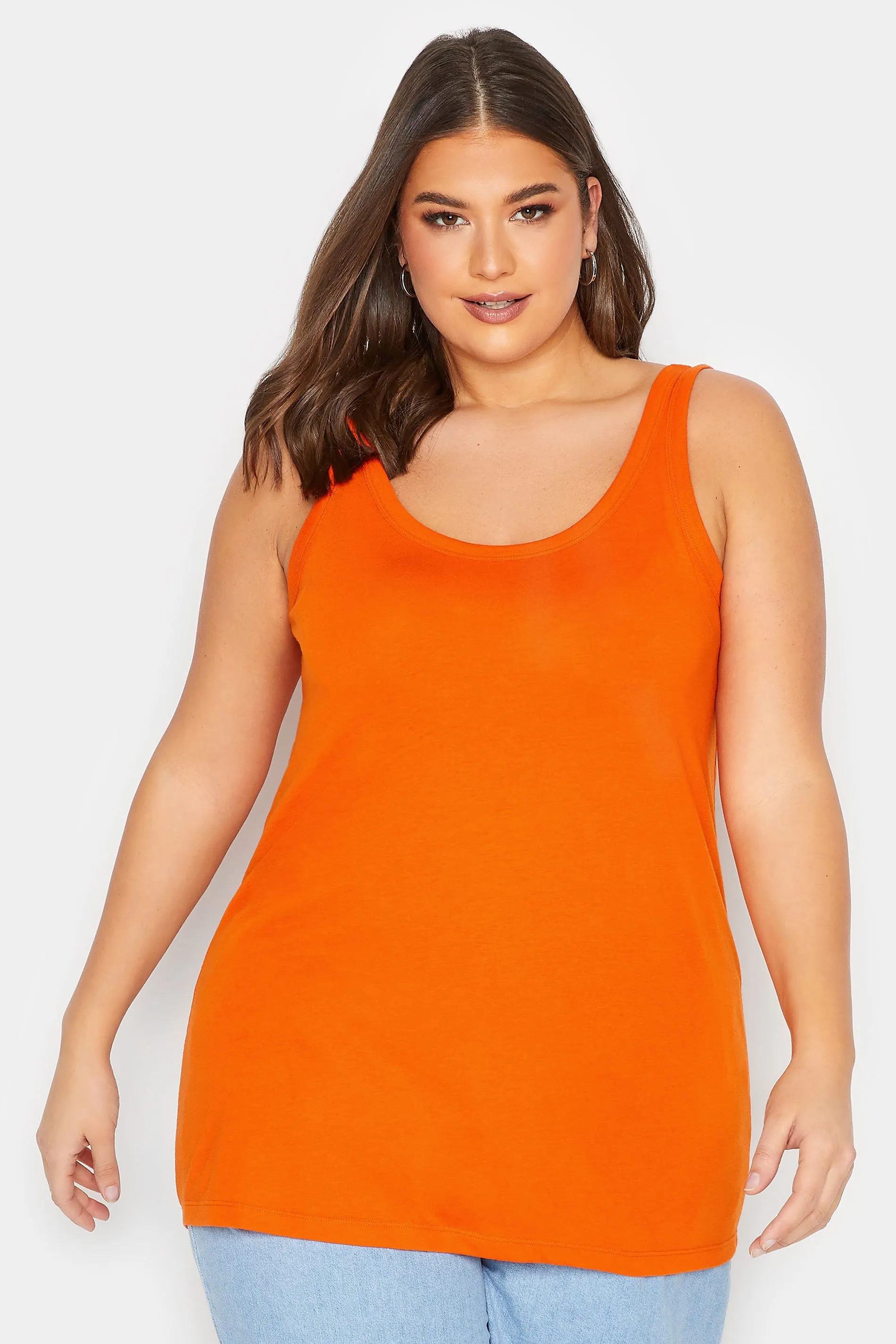 YOURS Curve Orange Vest Top